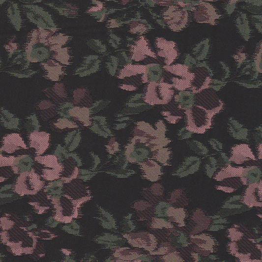 Jaquard Flores Rosa velho