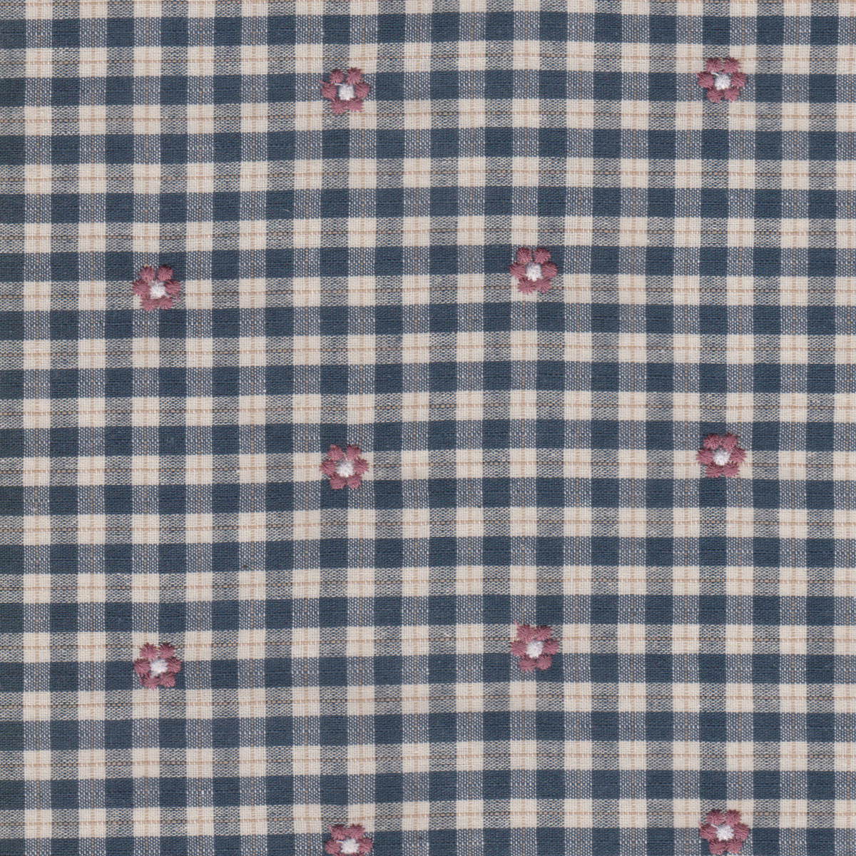 Poplin com Viscose Bordada Petróleo