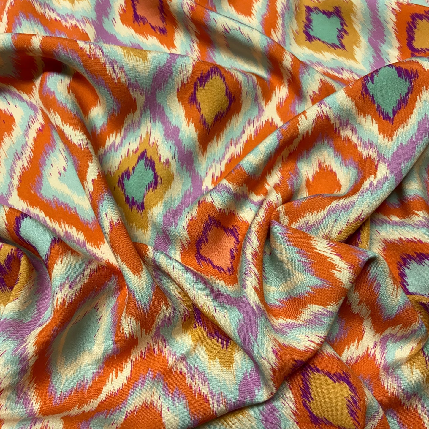 Viscose Abstrato Laranja