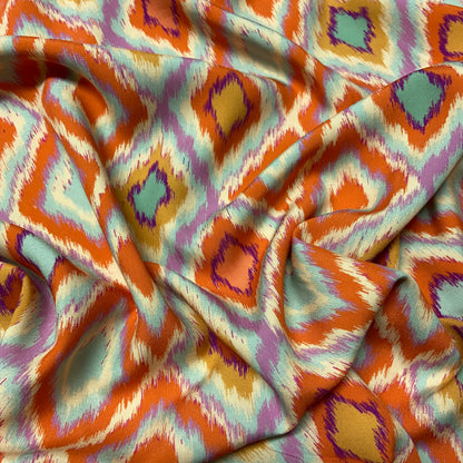 Viscose Abstrato Laranja