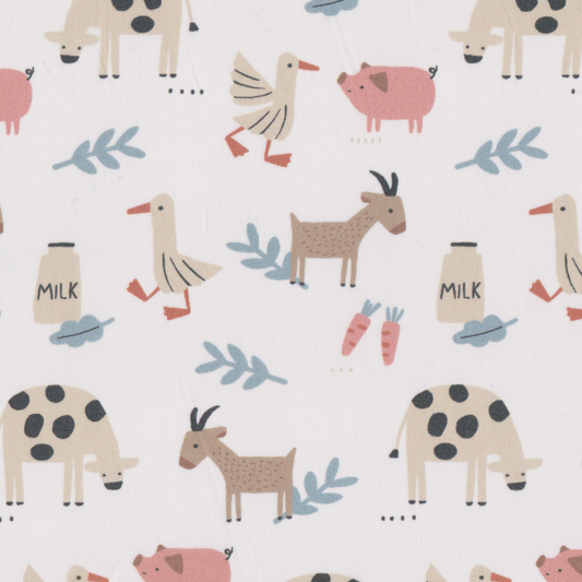 Poplin Animais da Quinta