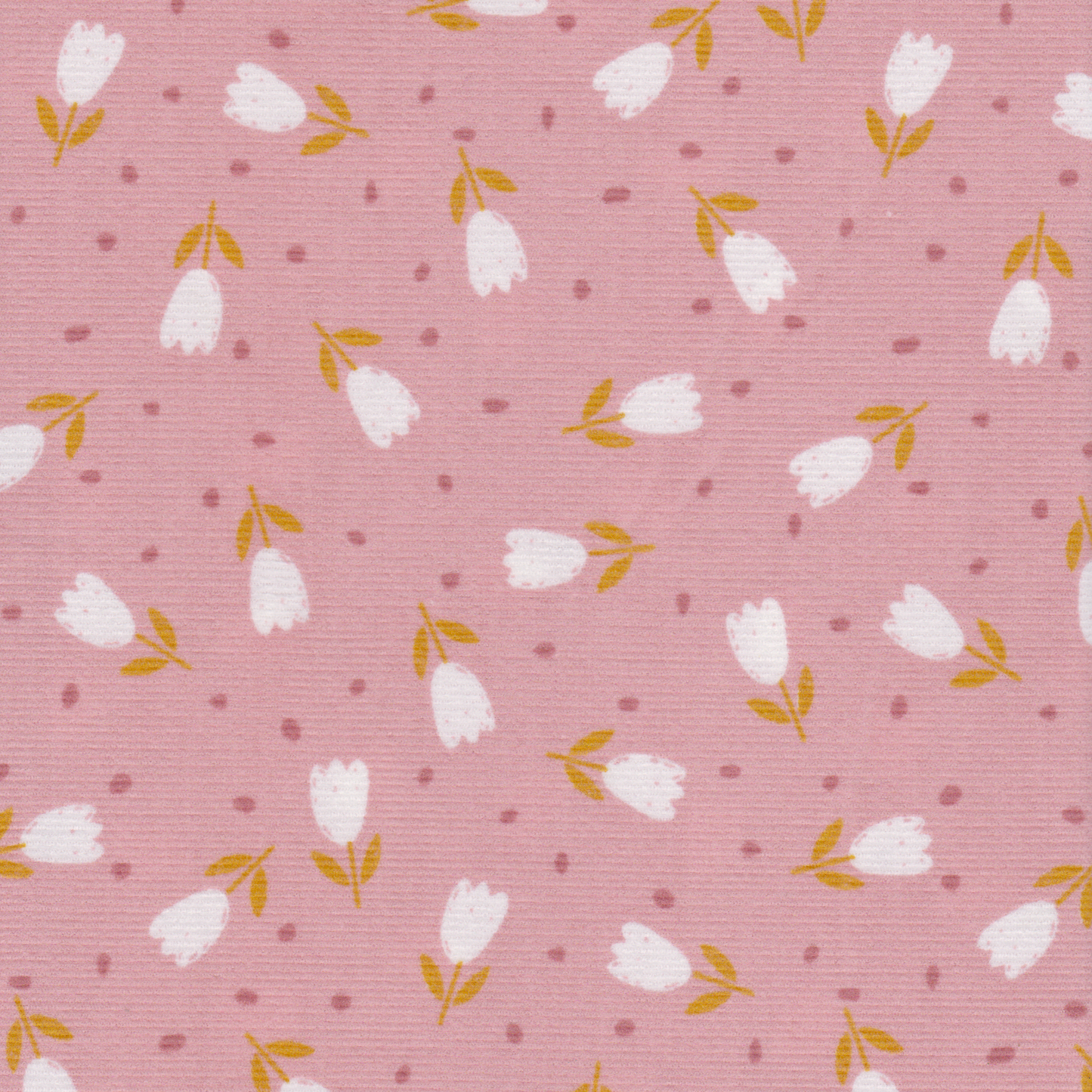 Bombazine Rosa com Flores