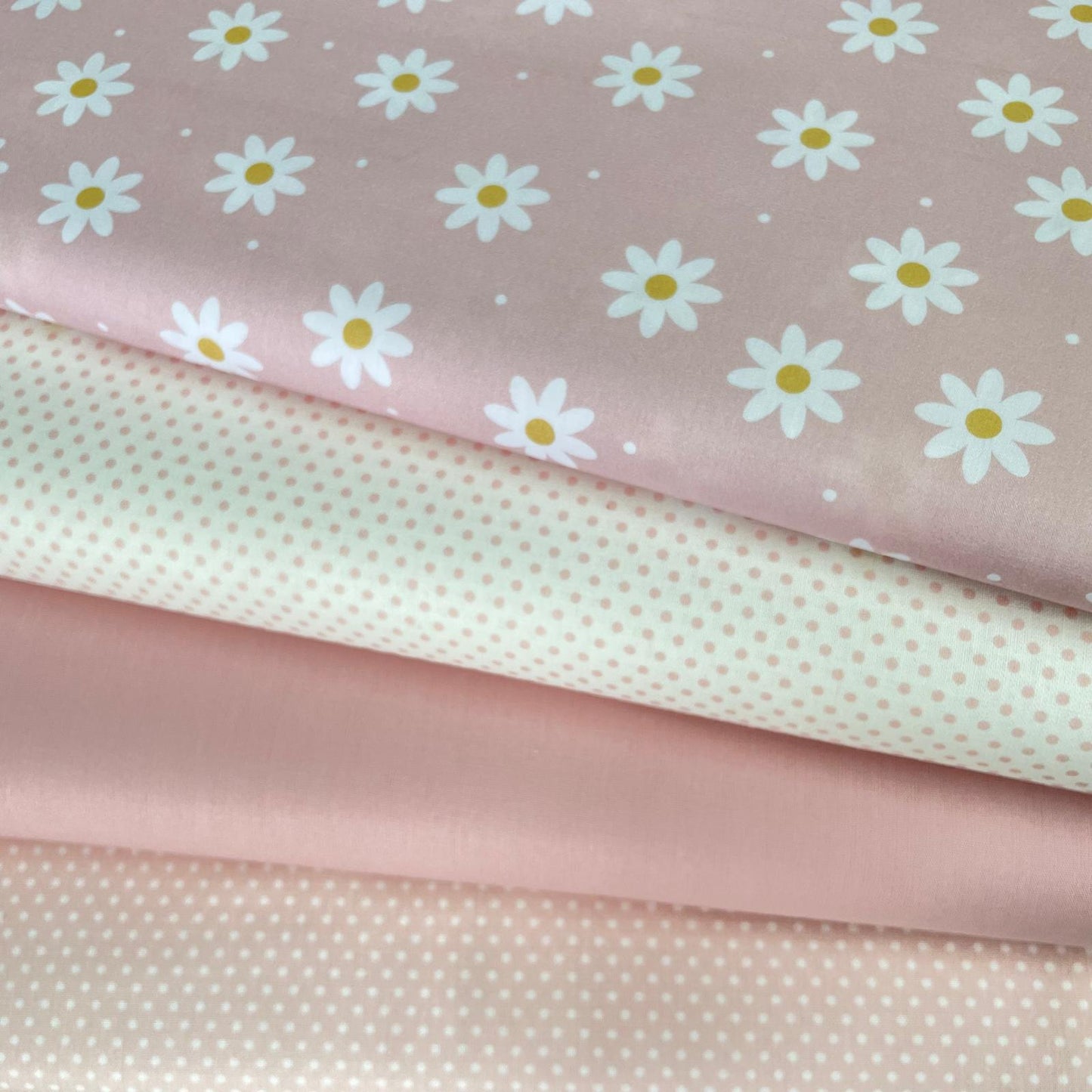 Poplin Margaridas Rosa