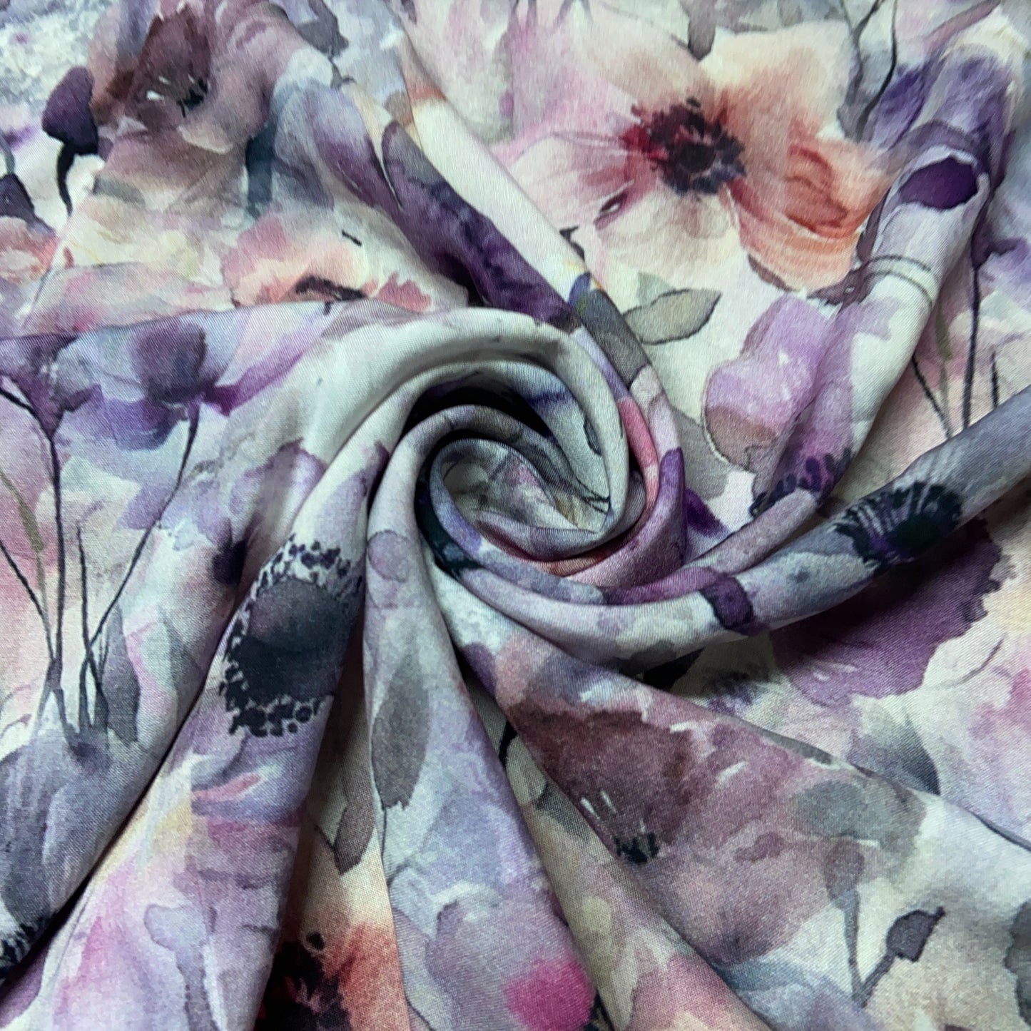 Viscose Flores Lavanda Lenzing