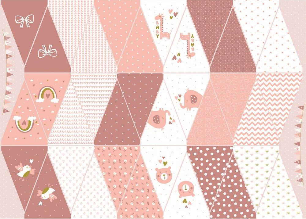 Painel Bandeirolas Rosa