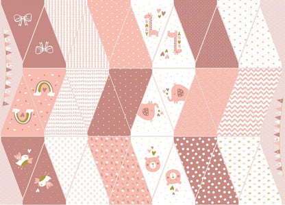 Painel Bandeirolas Rosa