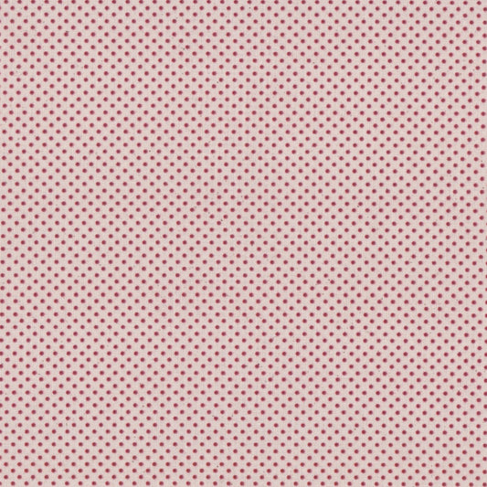 Poplin Cru com Pintas Vermelho Escuro