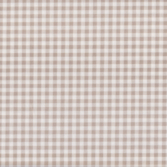 Poplin Xadrez Médio Bege