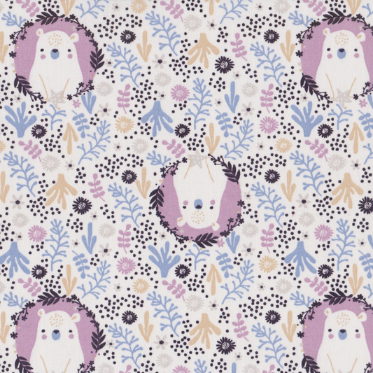 Poplin Ursinhos com Flores