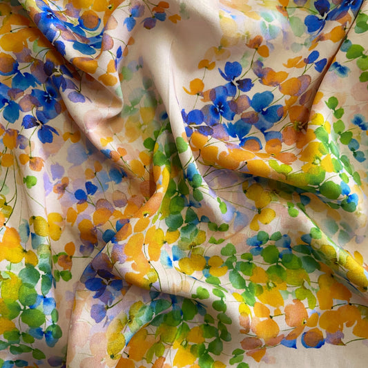 Viscose Floral Laranja