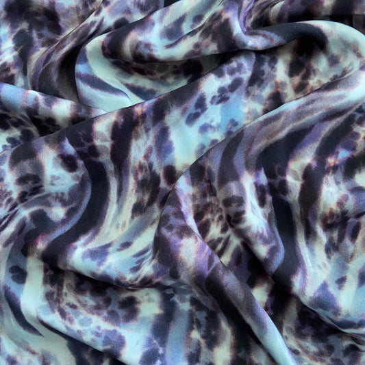 Viscose Animal Print Azul
