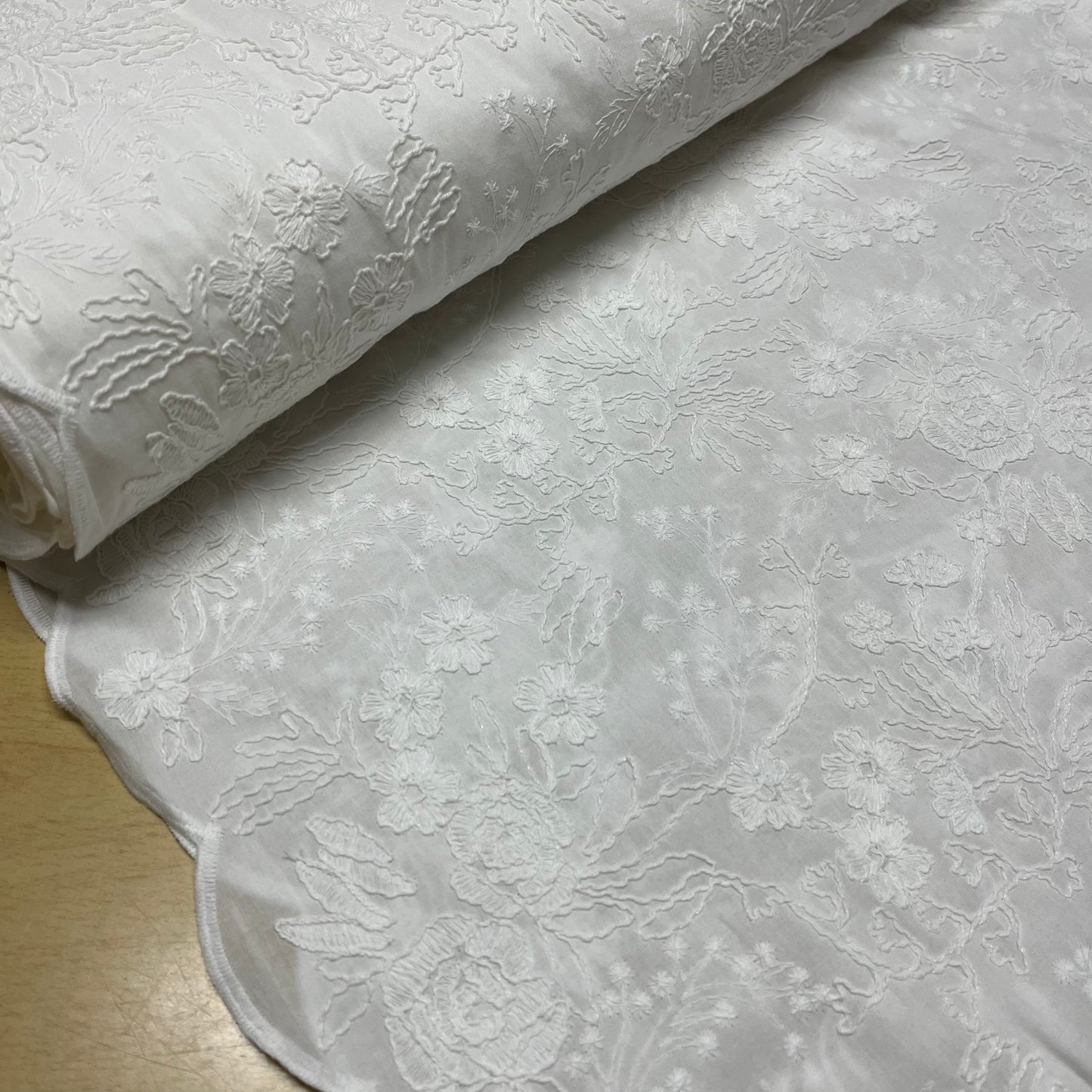 Voile Bordado Flores