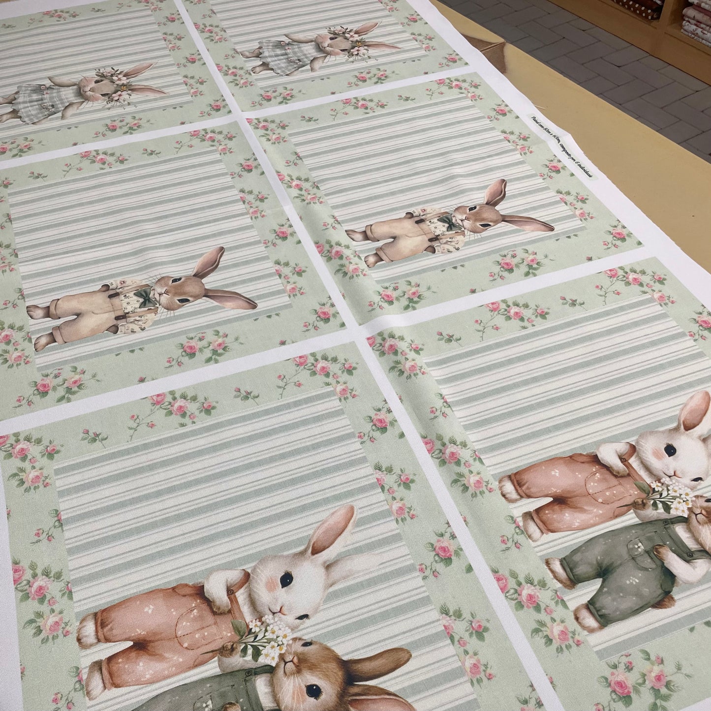 Painel Individuais Primavera Vintage Verde