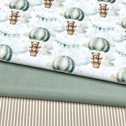 Poplin Balões de Ar Quente Verde