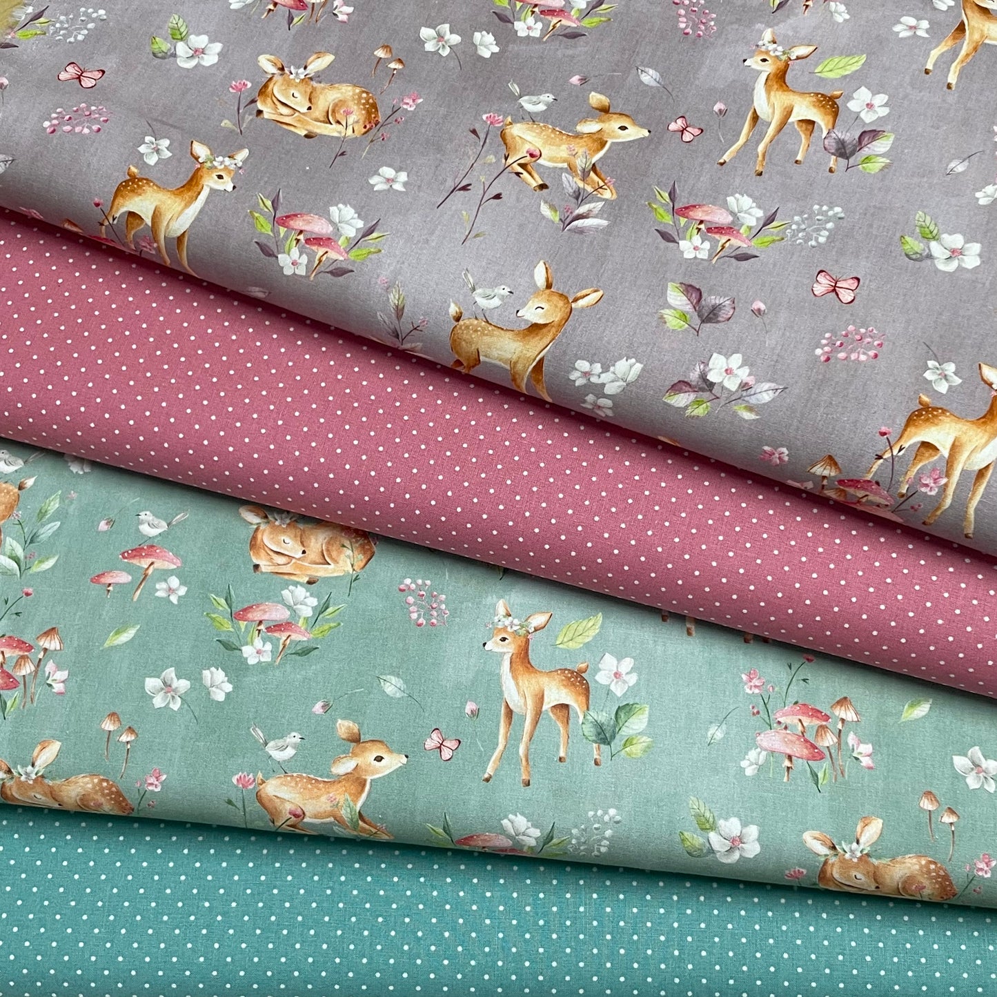 Poplin Bambis Esverdeado