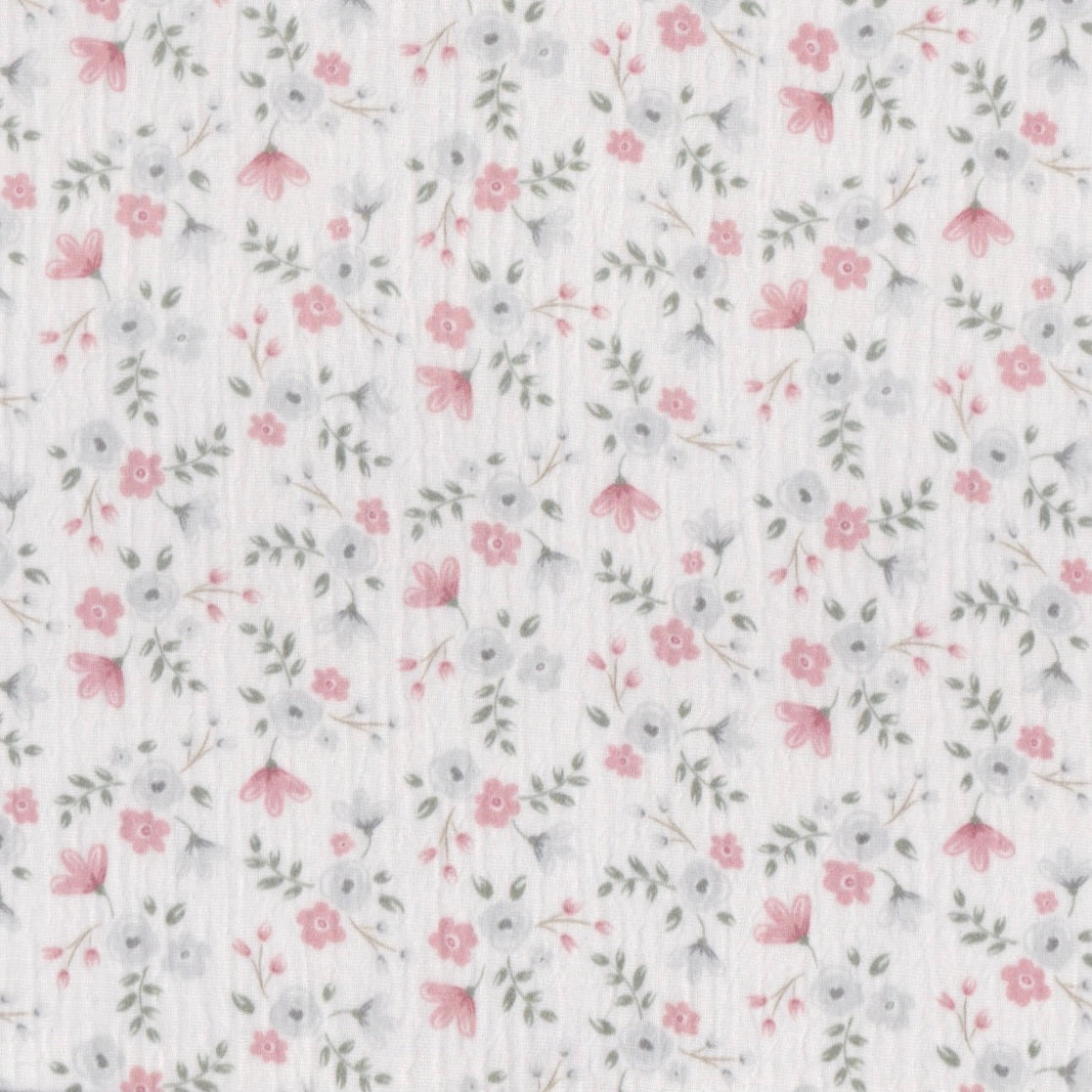 Musselina Florinhas Rosa