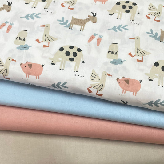 Poplin Animais da Quinta