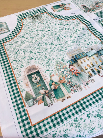 Painel Avental Verde Vintage Folhagem