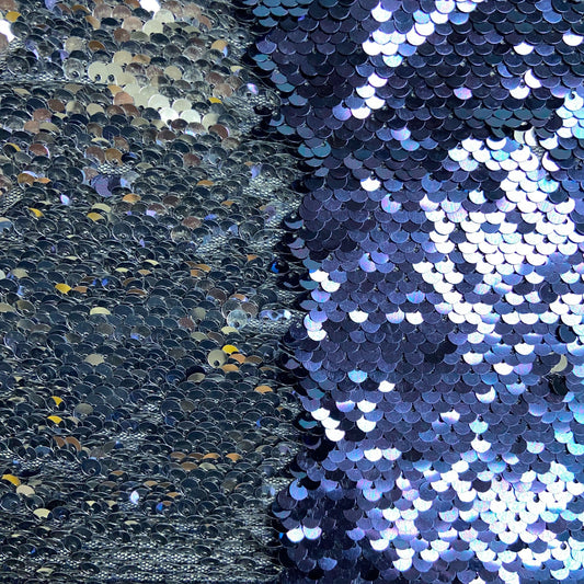 Lantejoulas Azul/Prata