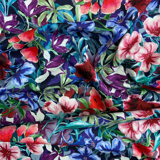 Algodão Acetinado Flores