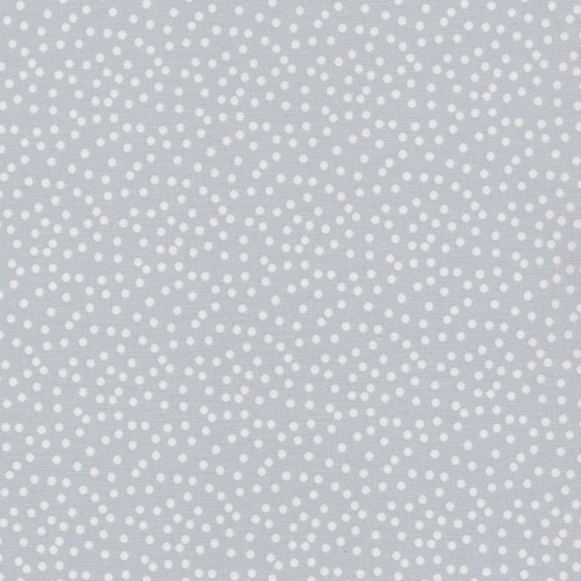 Poplin Pintinhas Assimétricas Azul