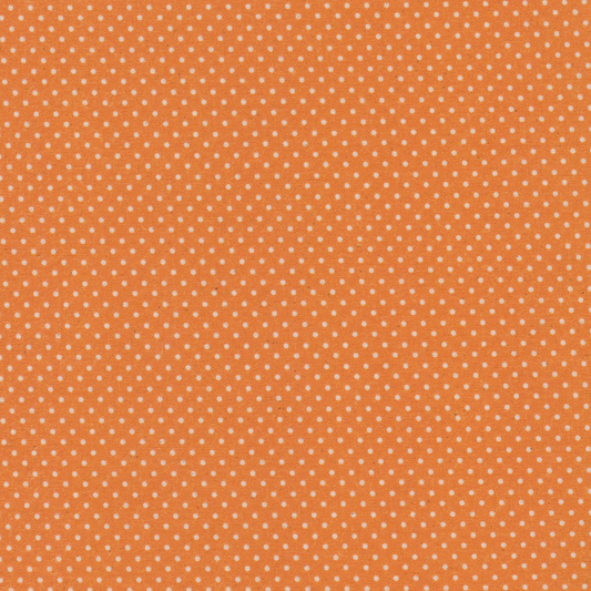 Poplin Laranja com Pintas Cru