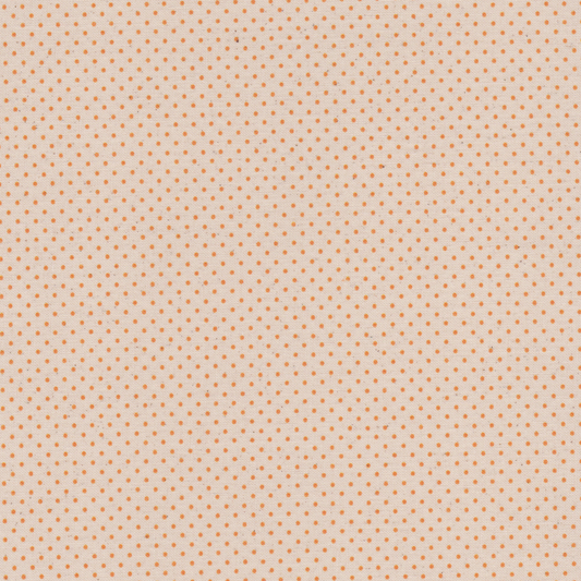 Poplin Cru com Pintas Laranja