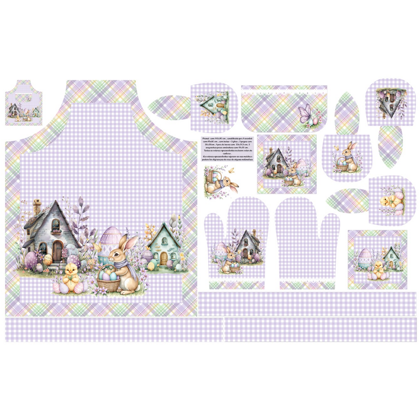 Painel Avental Páscoa Primavera 1