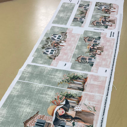 Painel Capa de Agenda Primavera Rústica Verde