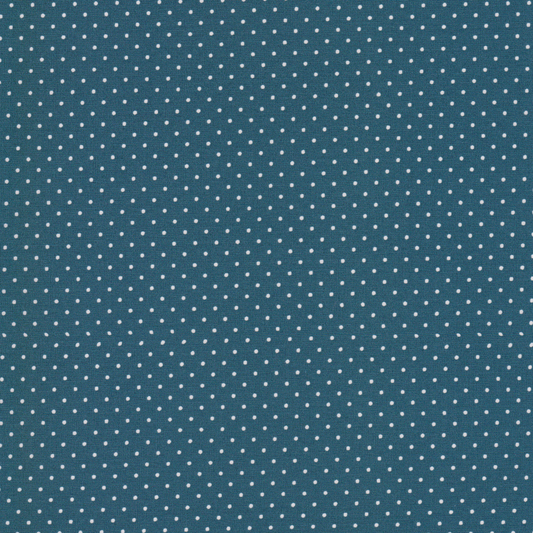 Poplin Petit Dots Petroleo
