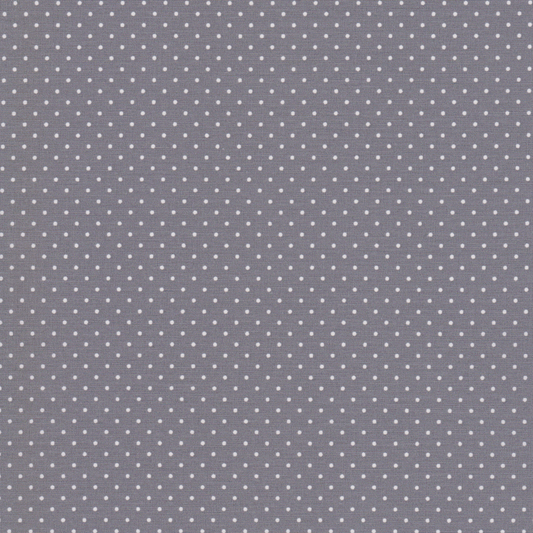 Poplin Petit Dots Cinzento
