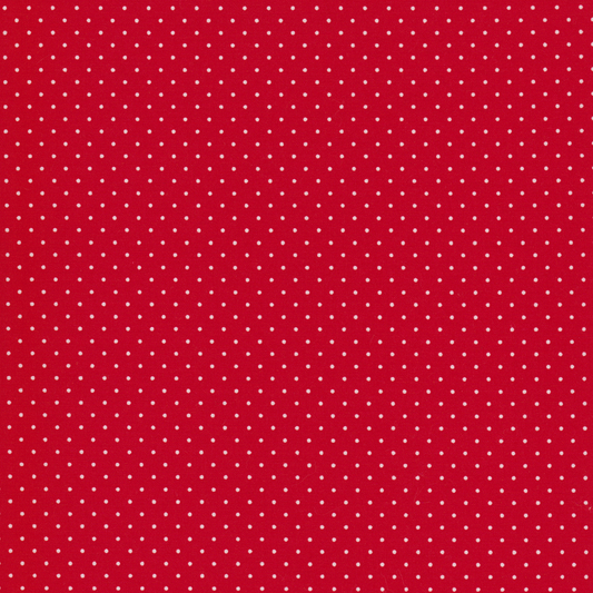 Poplin Petit Dots Vermelho