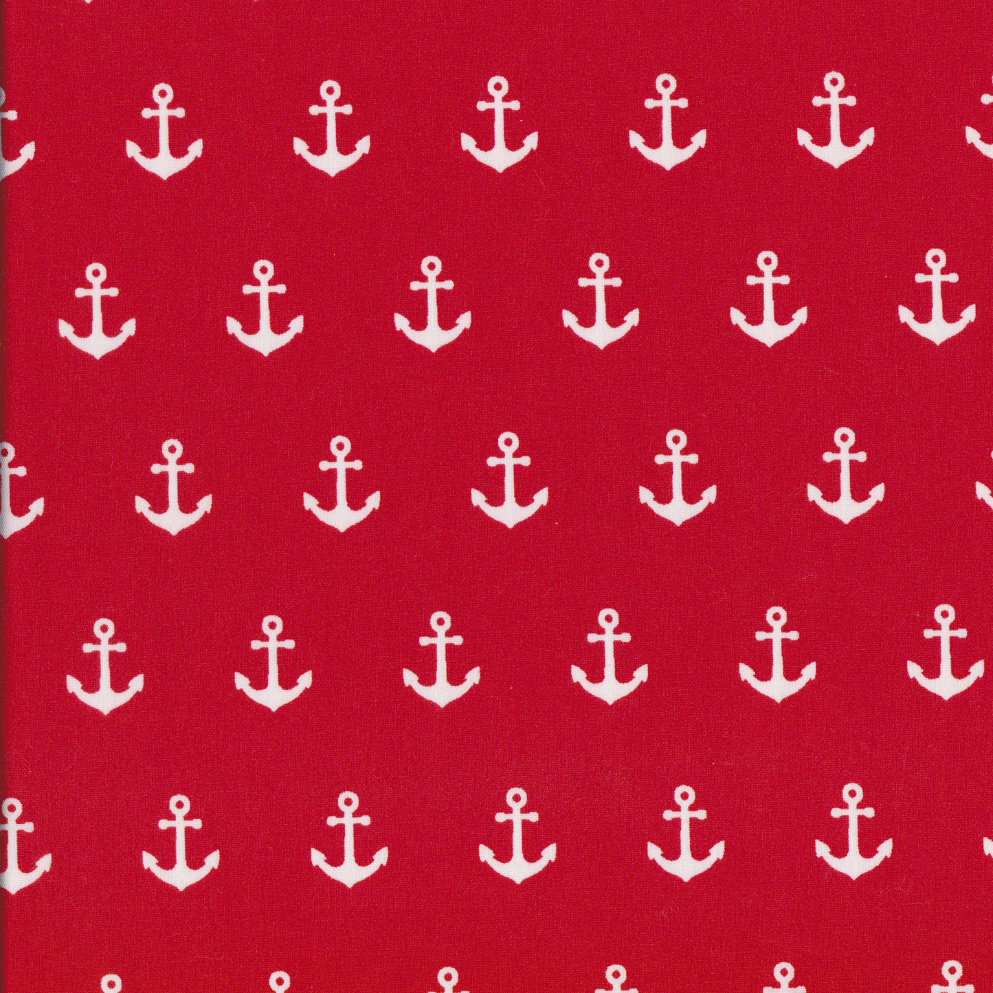 Poplin Ancoras Grandes Vermelho