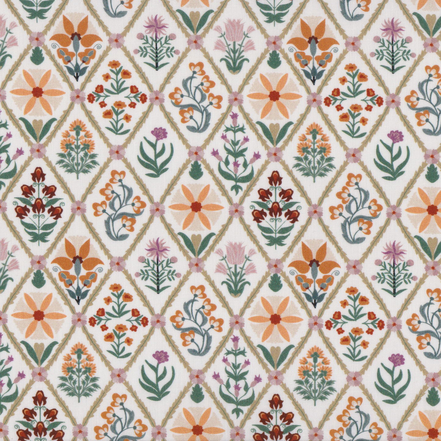 Poplin Moldura Floral