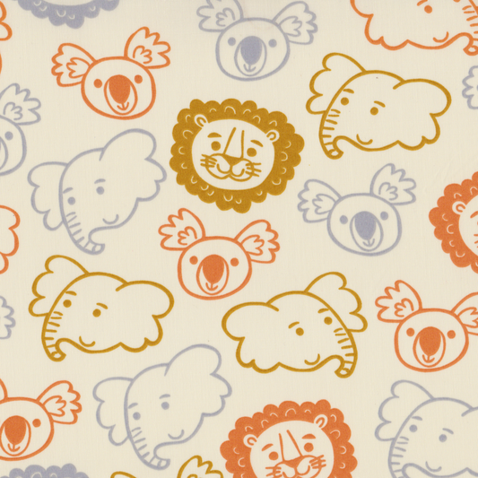 Poplin Animais Safari