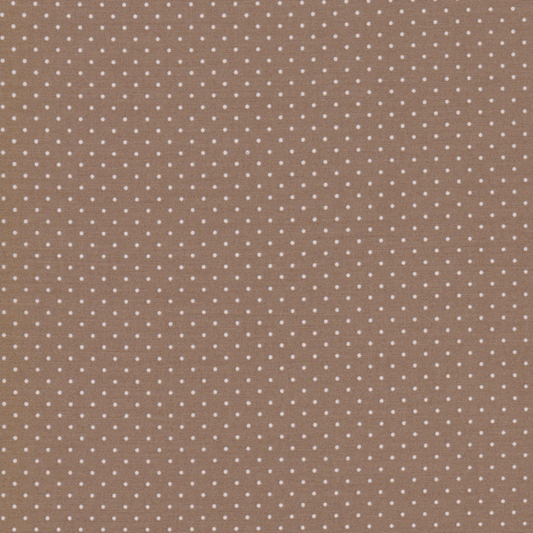 Poplin Petit Dots Castanho