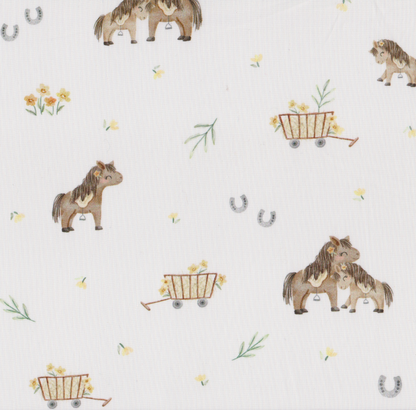 Poplin Digital Cavalos