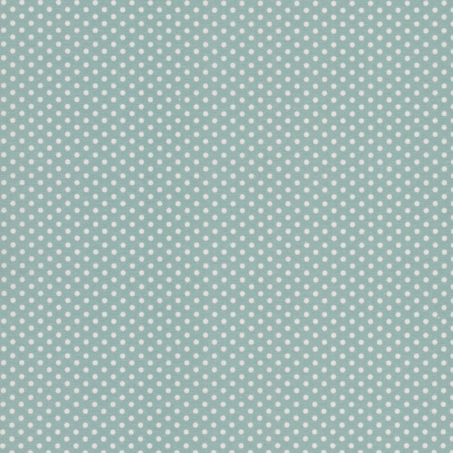 Poplin Pintinhas Branco com Verde Água