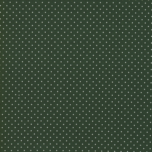 Poplin Petit Dots Verde Escuro