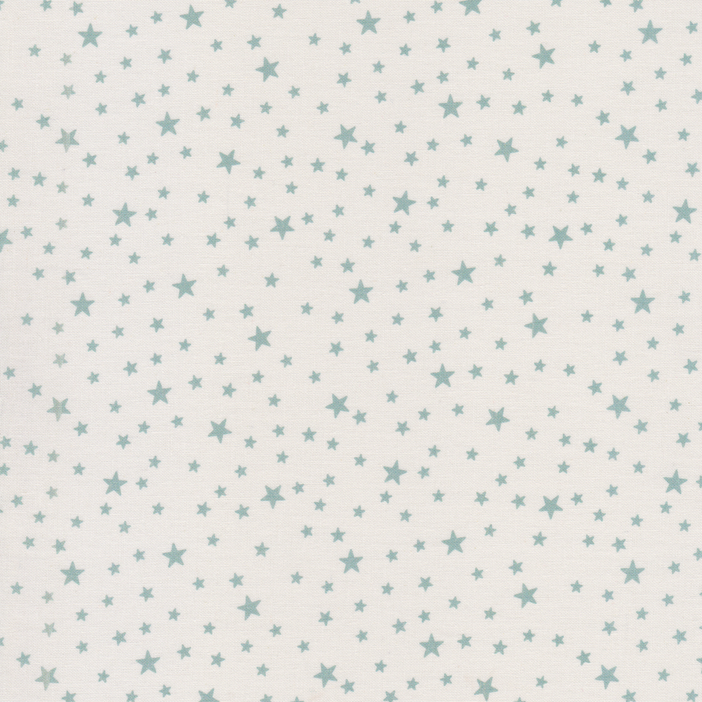 Poplin Estrelas Verde Água com Branco