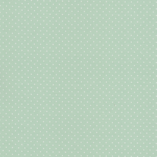 Poplin Petit Dots Verde Água