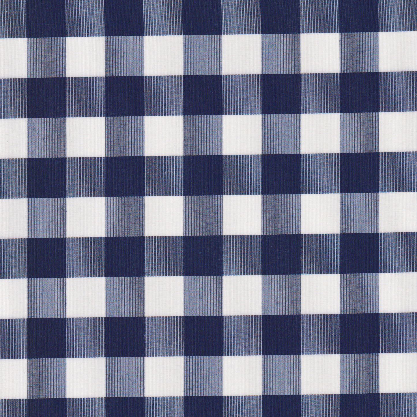 Poplin Xadrez Grande Azul Marinho