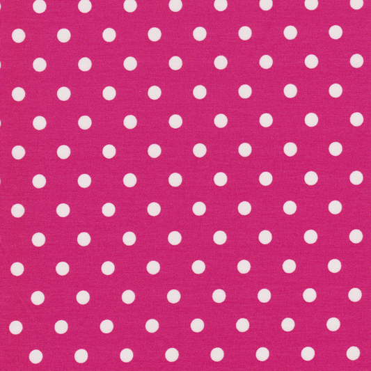 Poplin Dots Rosa Forte