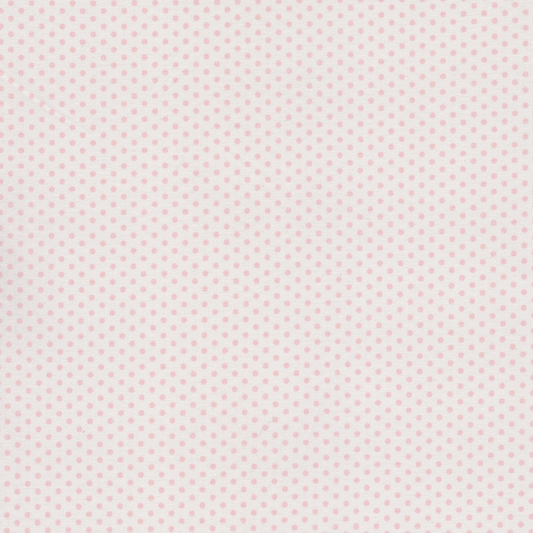 Poplin Pintinhas Rosa com Branco