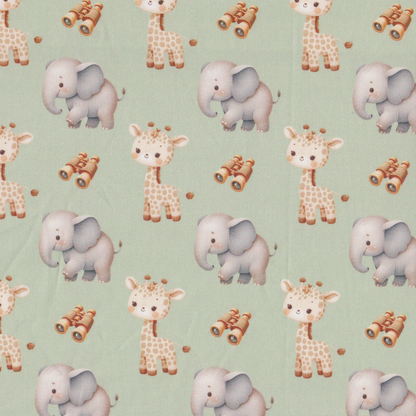 Poplin Girafas e Elefantes