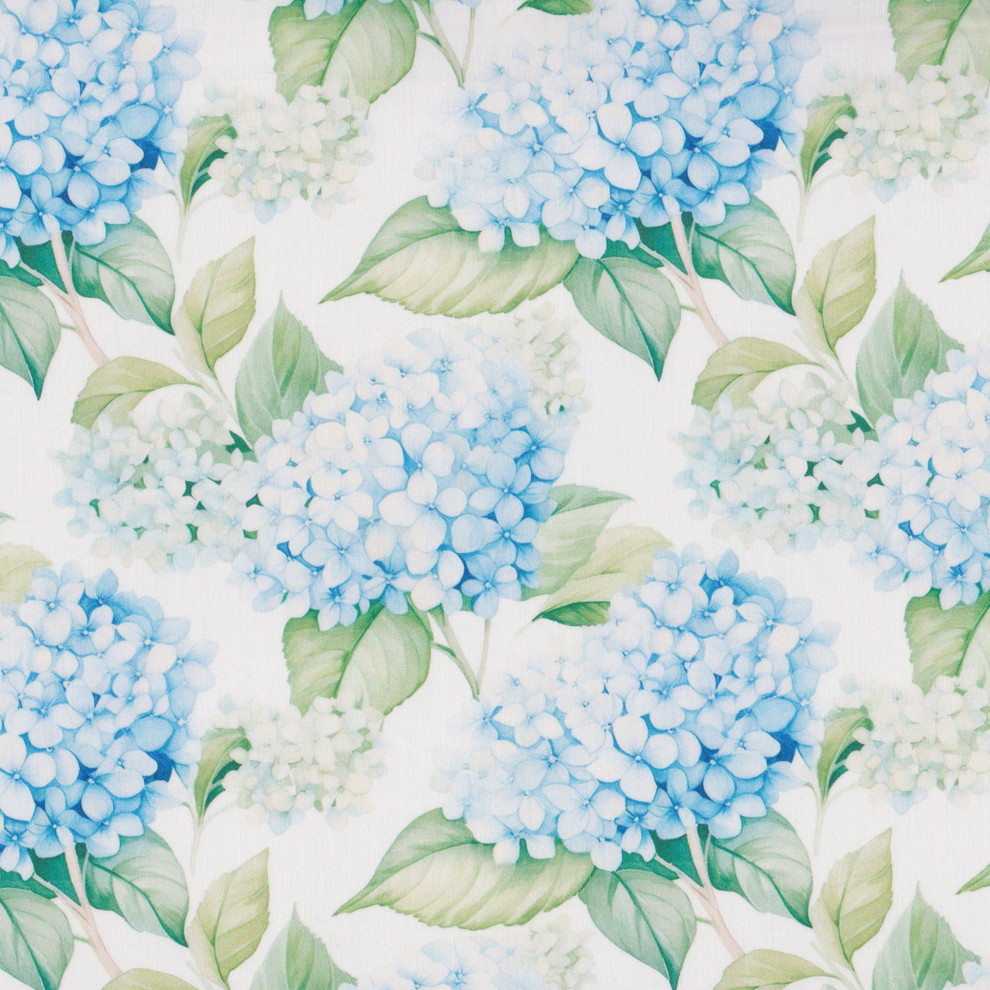 Poplin Hortências Azuis
