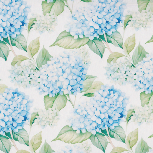 Poplin Hortências Azuis