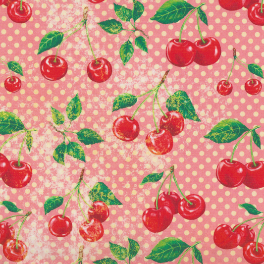 Poplin Cerejas Vintage