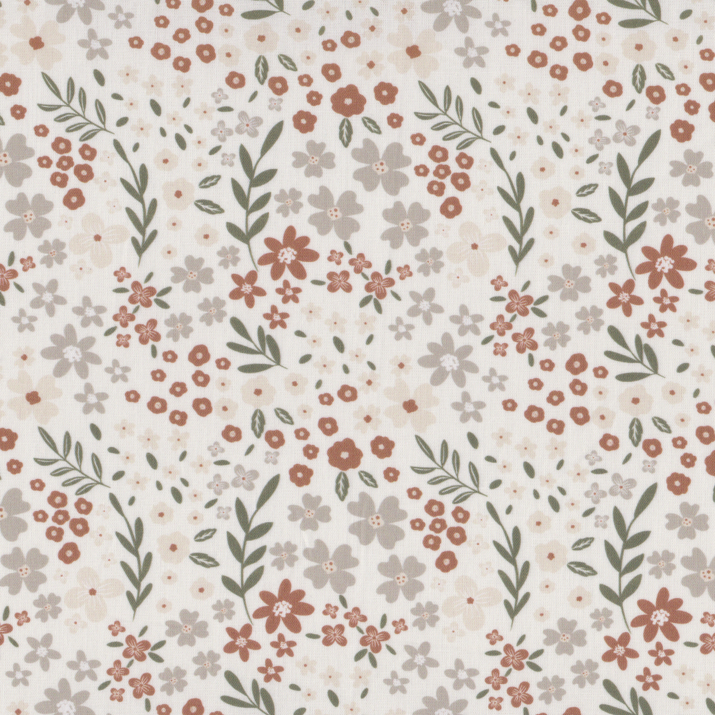 Poplin Floral Terracota