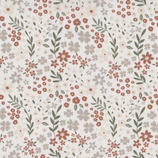 Poplin Floral Terracota